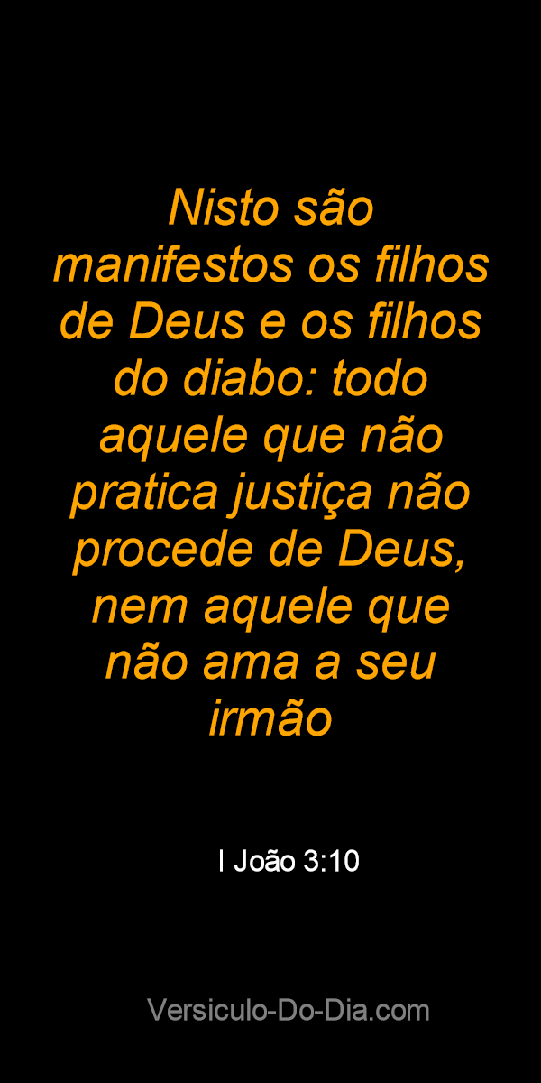 1 João 3:8 (Para isso se manifestou o filho de Deus) - Bíblia