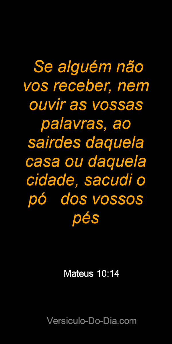 Mateus 10:14 - Bíblia