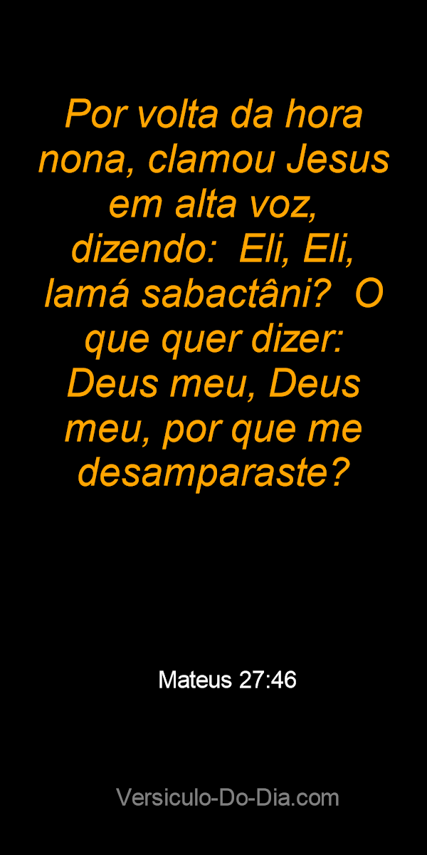 Mateus 27:46 - Bíblia