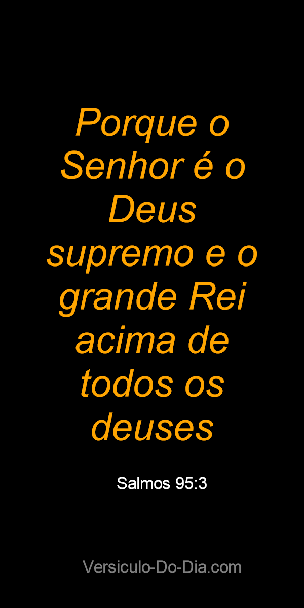 DEUS, SUPREMO ÉS 