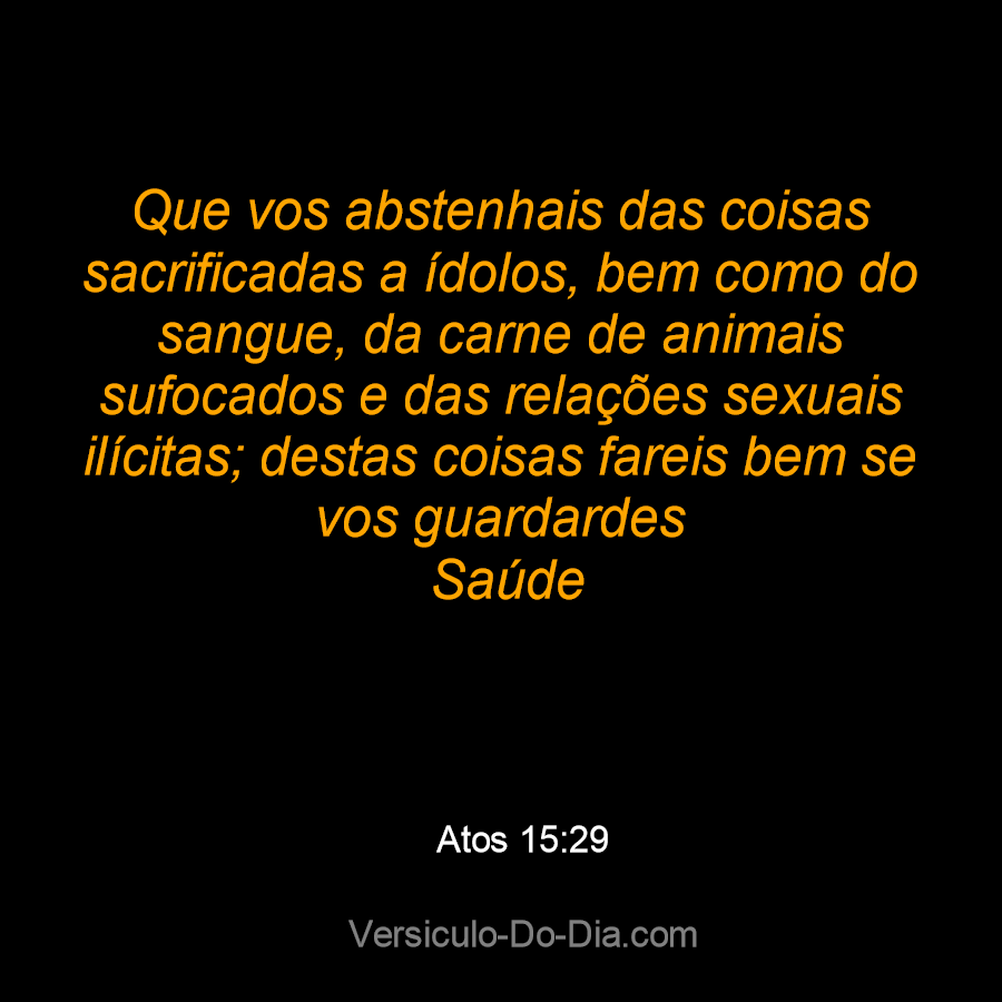 Atos dos Apóstolos 15:29 - Bíblia