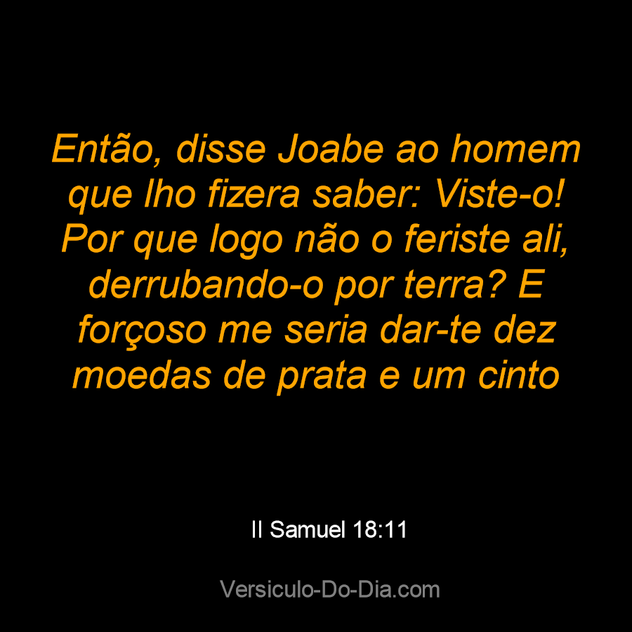 2 Samuel 18:12 - Bíblia