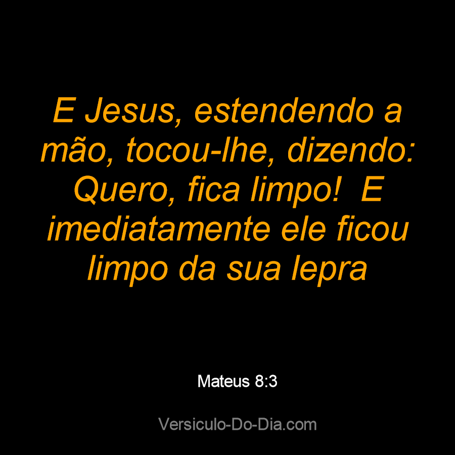 Se quiseres, podes purificar-me - Mateus 8:2-3 - Esboço de Pregação